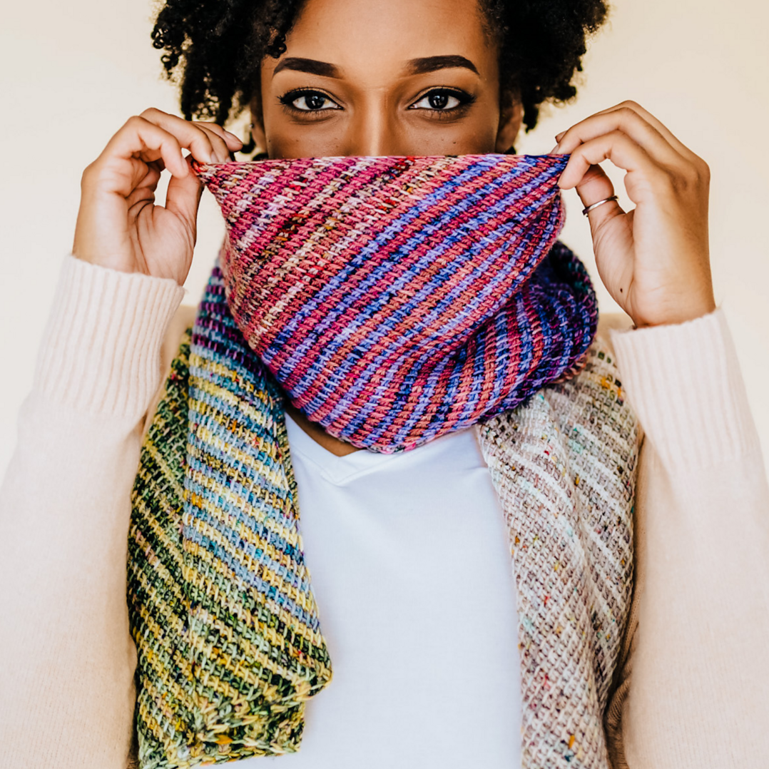 gather here classes-Tunisian Adventurous Scarf-class-gather here online