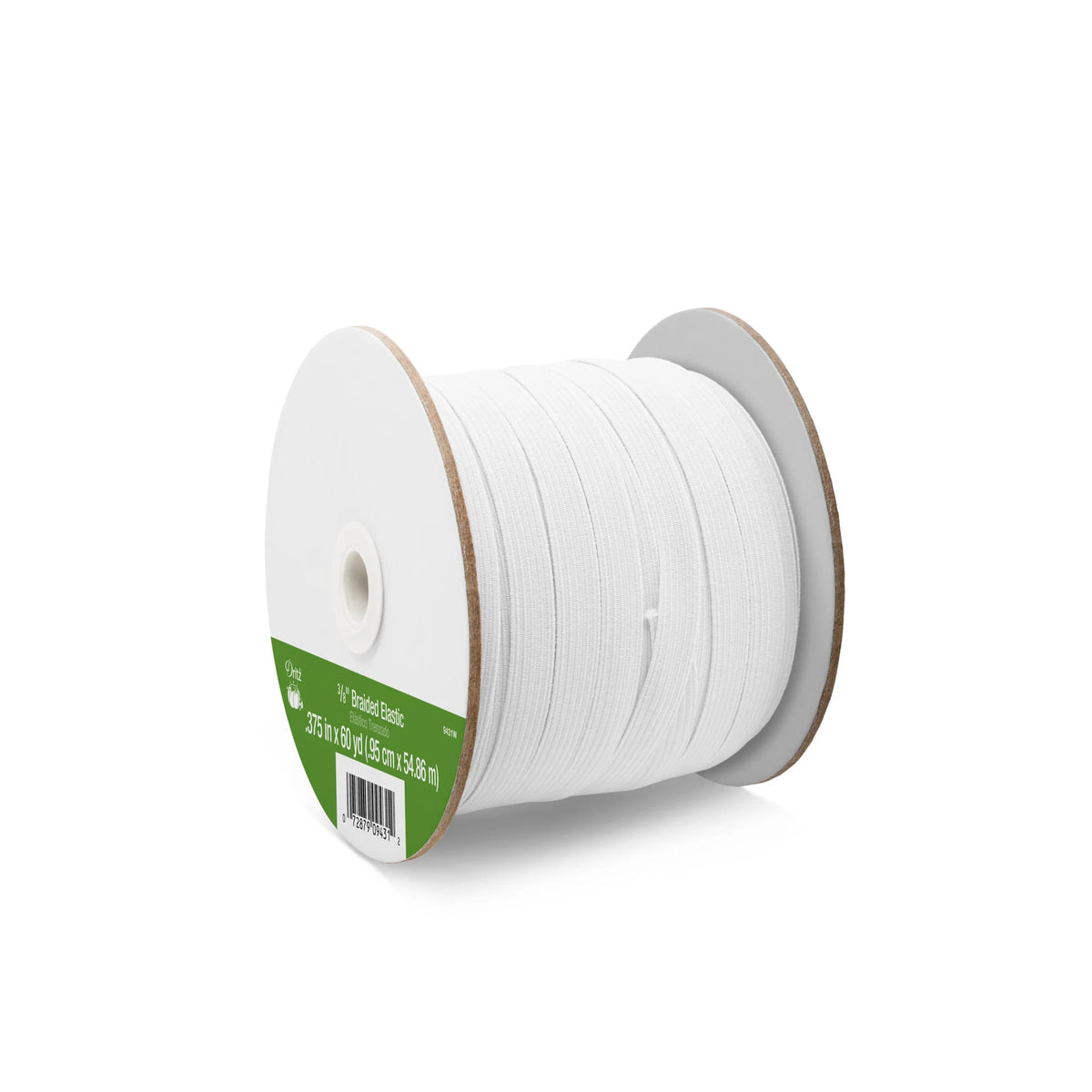 Dritz-3/8" White Braided Elastic-elastic-gather here online
