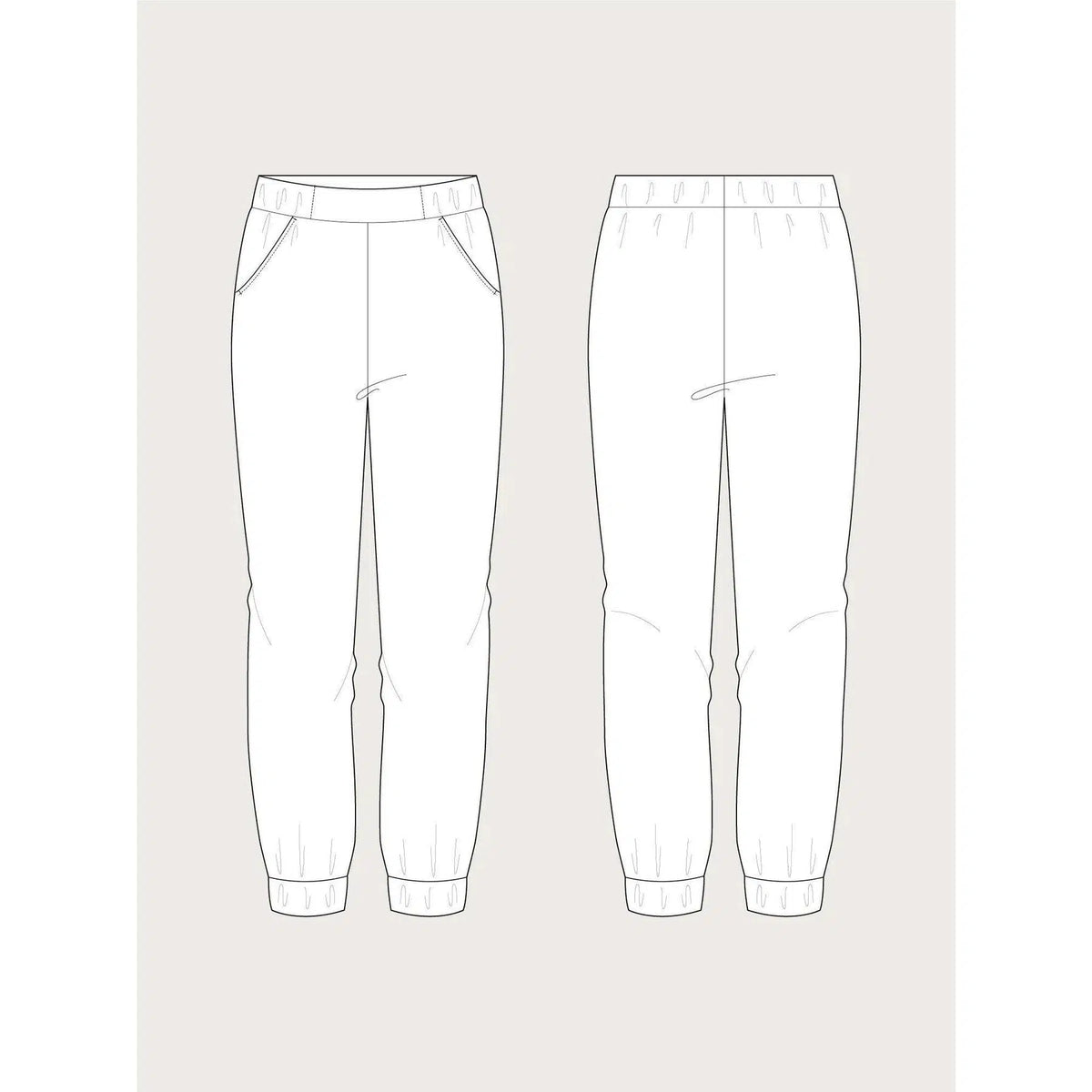 Assembly Line-Almost Long Trousers Pattern-sewing pattern-Default-gather here online