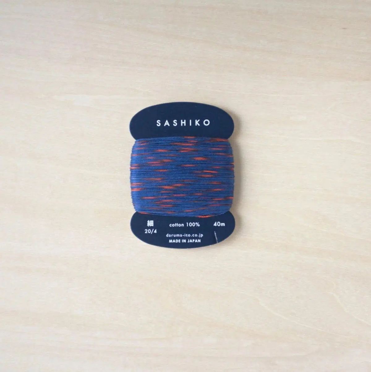 amirisu-Daruma Sashiko Thread Card - Kasuri Thin-thread-302 Sparkler-gather here online