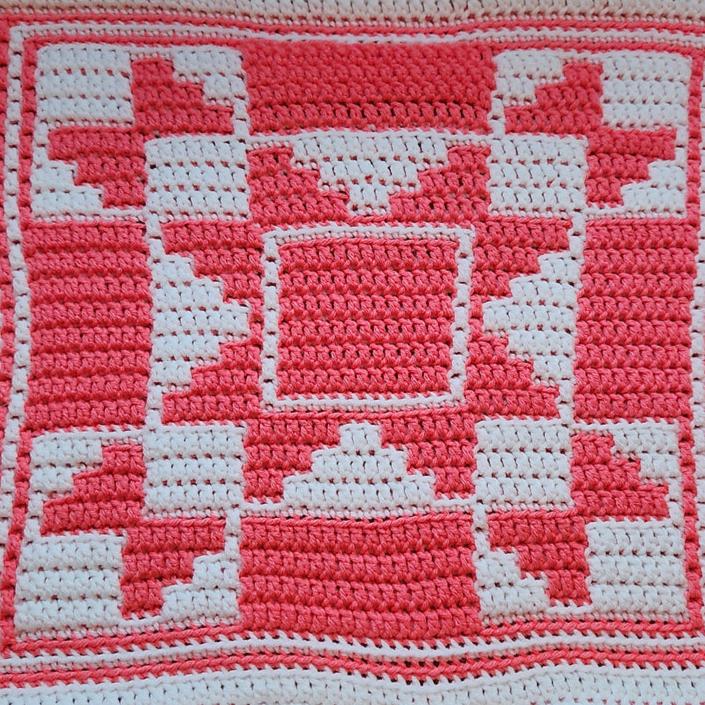 gather here classes-Crochet - Mosaic Block-class-gather here online