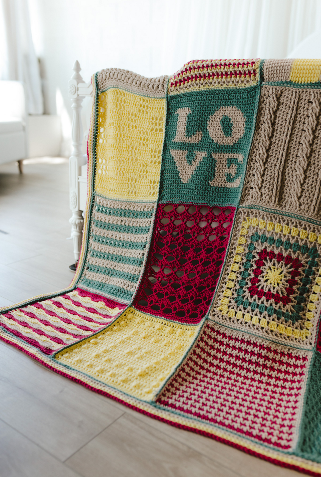 gather here classes-Crochet Amour Sampler Blanket CAL - meets 12 times-class-gather here online