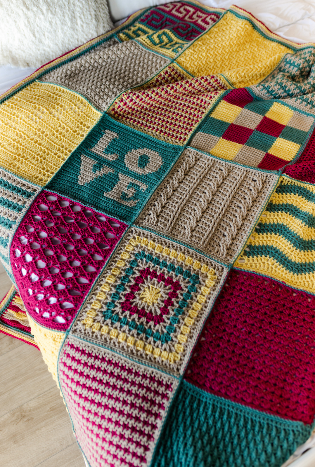 gather here classes-Crochet Amour Sampler Blanket CAL - meets 12 times-class-gather here online