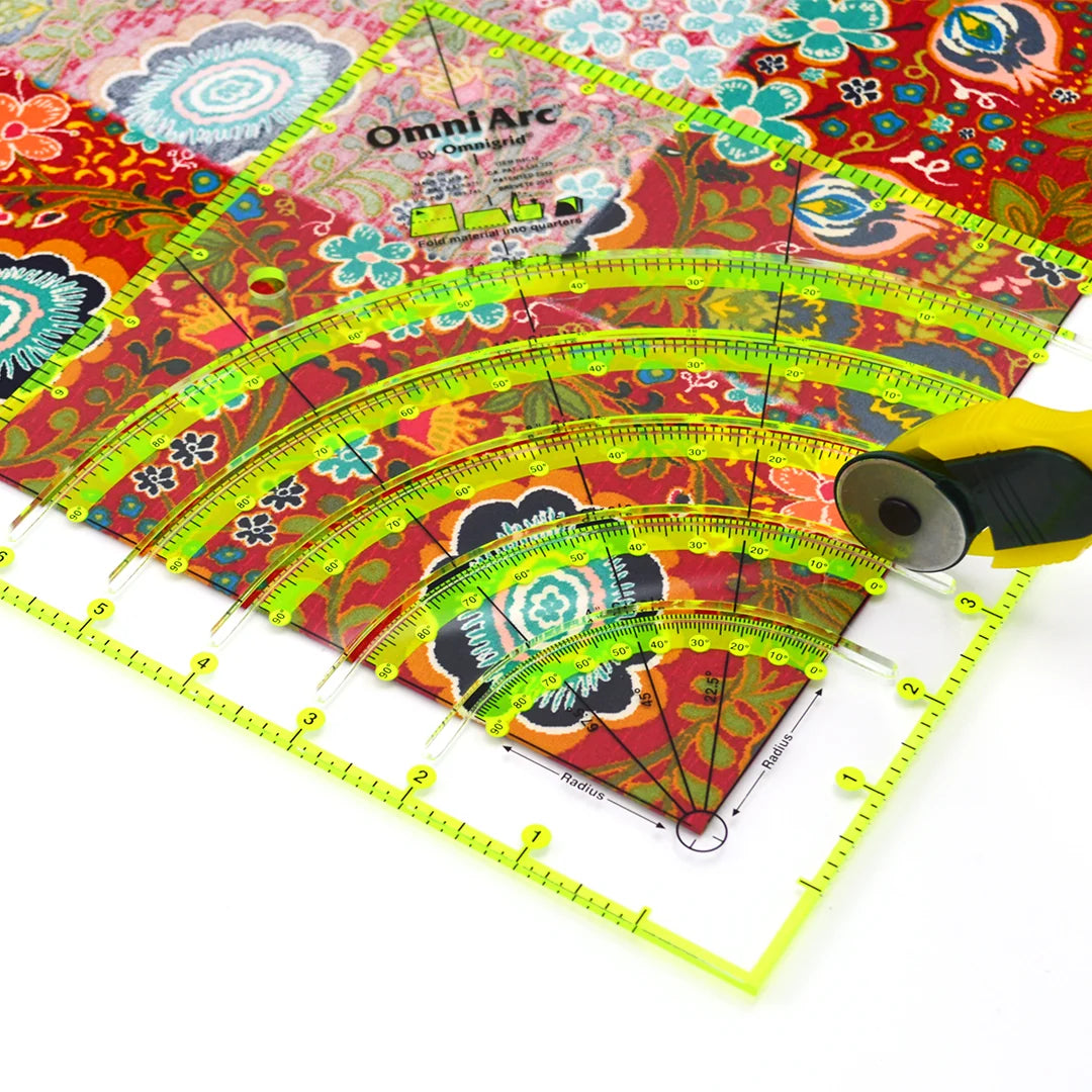 Omnigrid-Non-Slip Circle Cutter Ruler-sewing notion-gather here online
