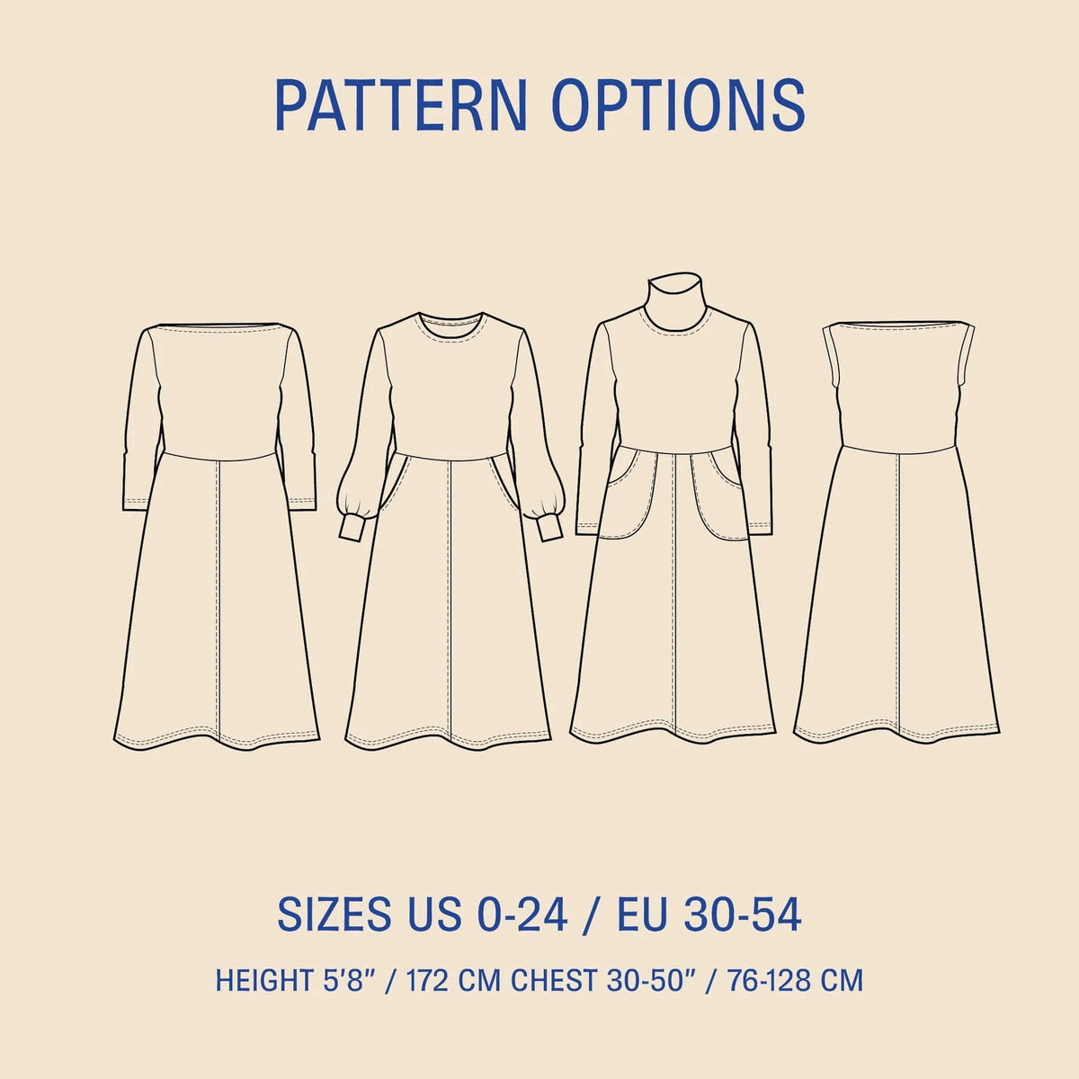 Wardrobe By Me-Asta Dress Pattern-sewing pattern-gather here online
