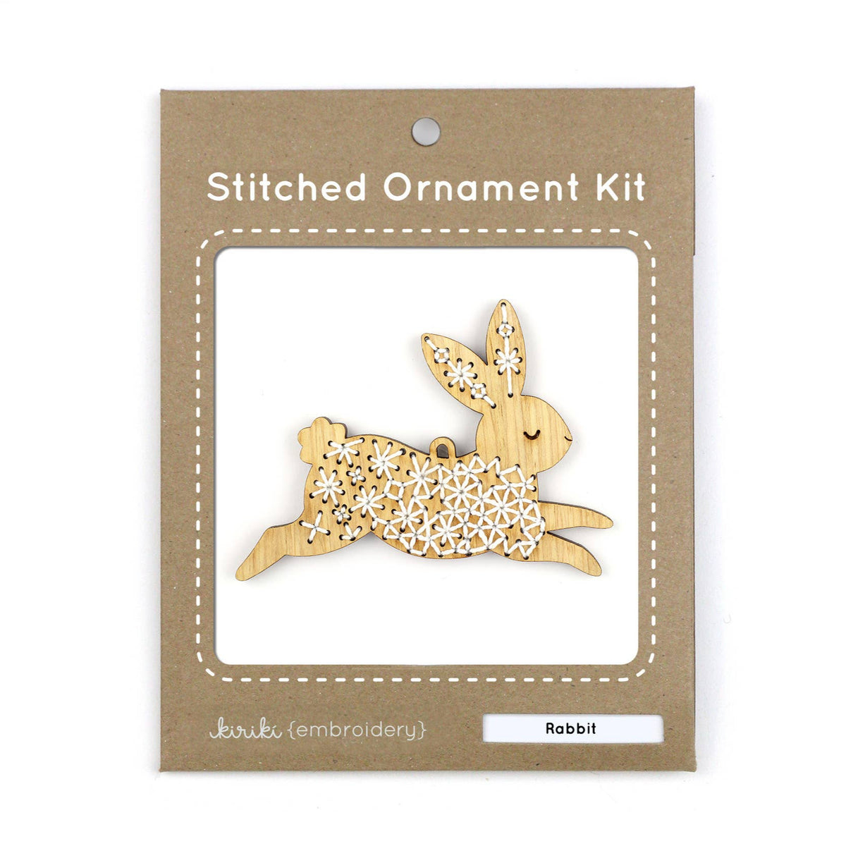 Kiriki Press-Rabbit DIY Ornament Kit-embroidery kit-gather here online
