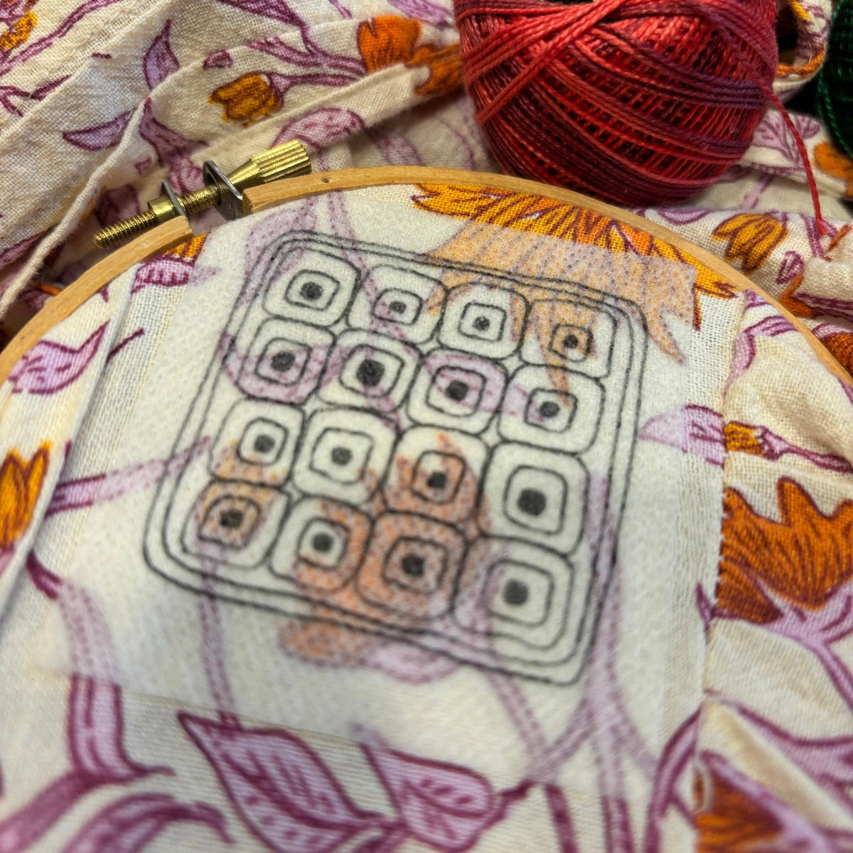 Dropcloth Samplers-Quilt Squares Stick and Stitch Set-embroidery pattern-gather here online