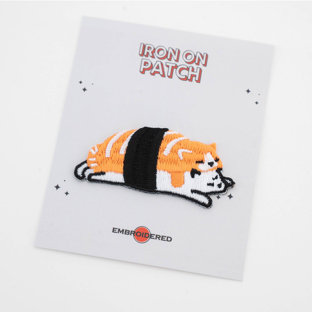 Great Zakka-Naptime Foodies Cat Iron-On Patch-patches + pins-Salmon-gather here online