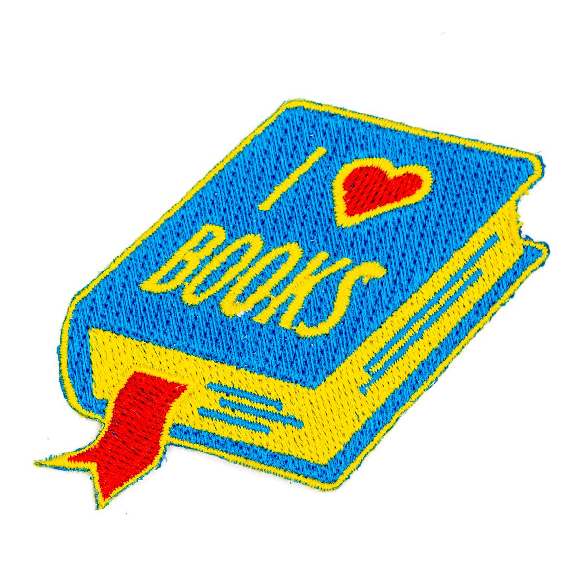 These Are Things-I Heart Books Embroidered Iron-On Patch-accessory-gather here online