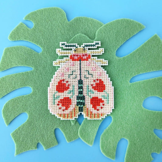 Benzie Design-Blooming Bugs Moth Cross Stitch Kit-xstitch kit-gather here online