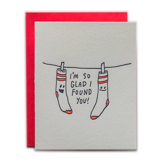 Ladyfingers Letterpress-Sock Love Greeting Card-greeting card-gather here online