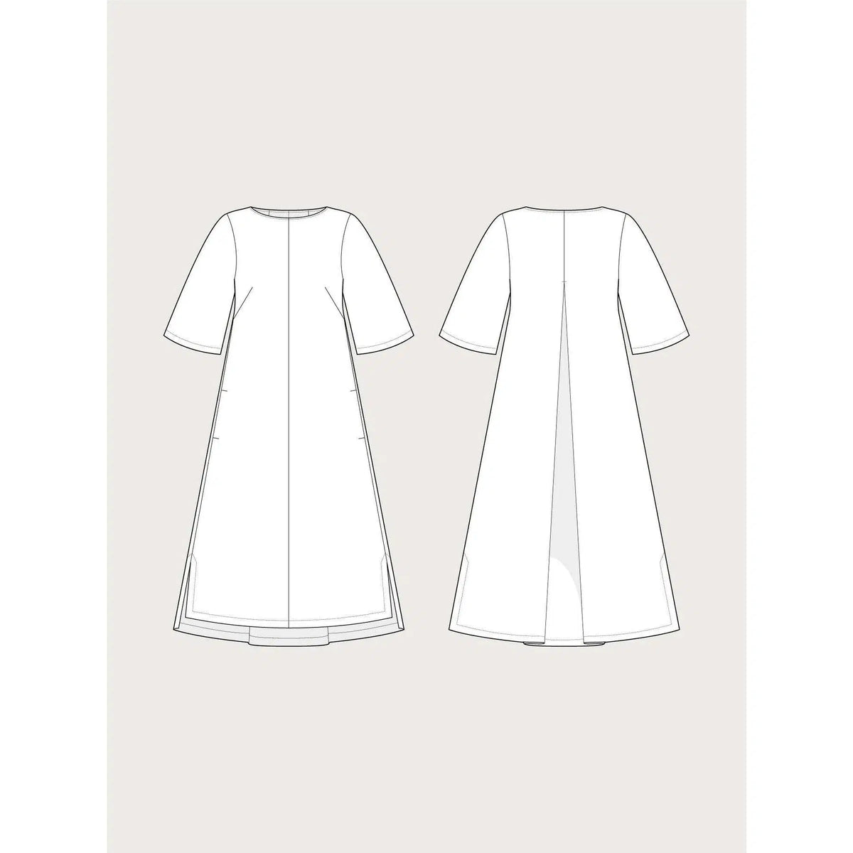 Assembly Line-Box Pleat Dress Pattern-sewing pattern-Default-gather here online
