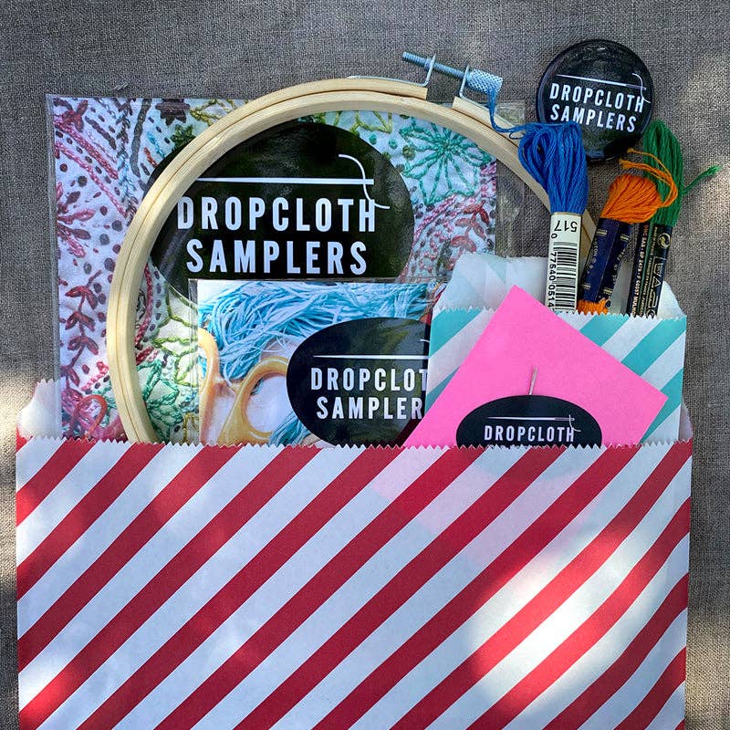 Dropcloth Samplers-Meadow Embroidery Kit-embroidery kit-gather here online