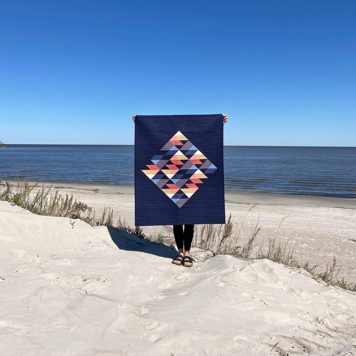 The Blanket Statement-Grand Beach Quilt Pattern-quilting pattern-gather here online