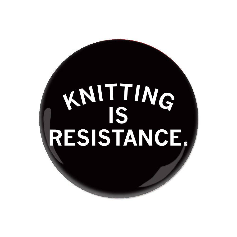 RAYGUN-Knitting Is Resistance Button-patches + pins-gather here online