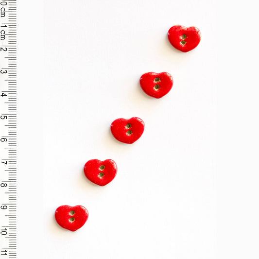 Incomparable Buttons-Red Heart Buttons-button-gather here online