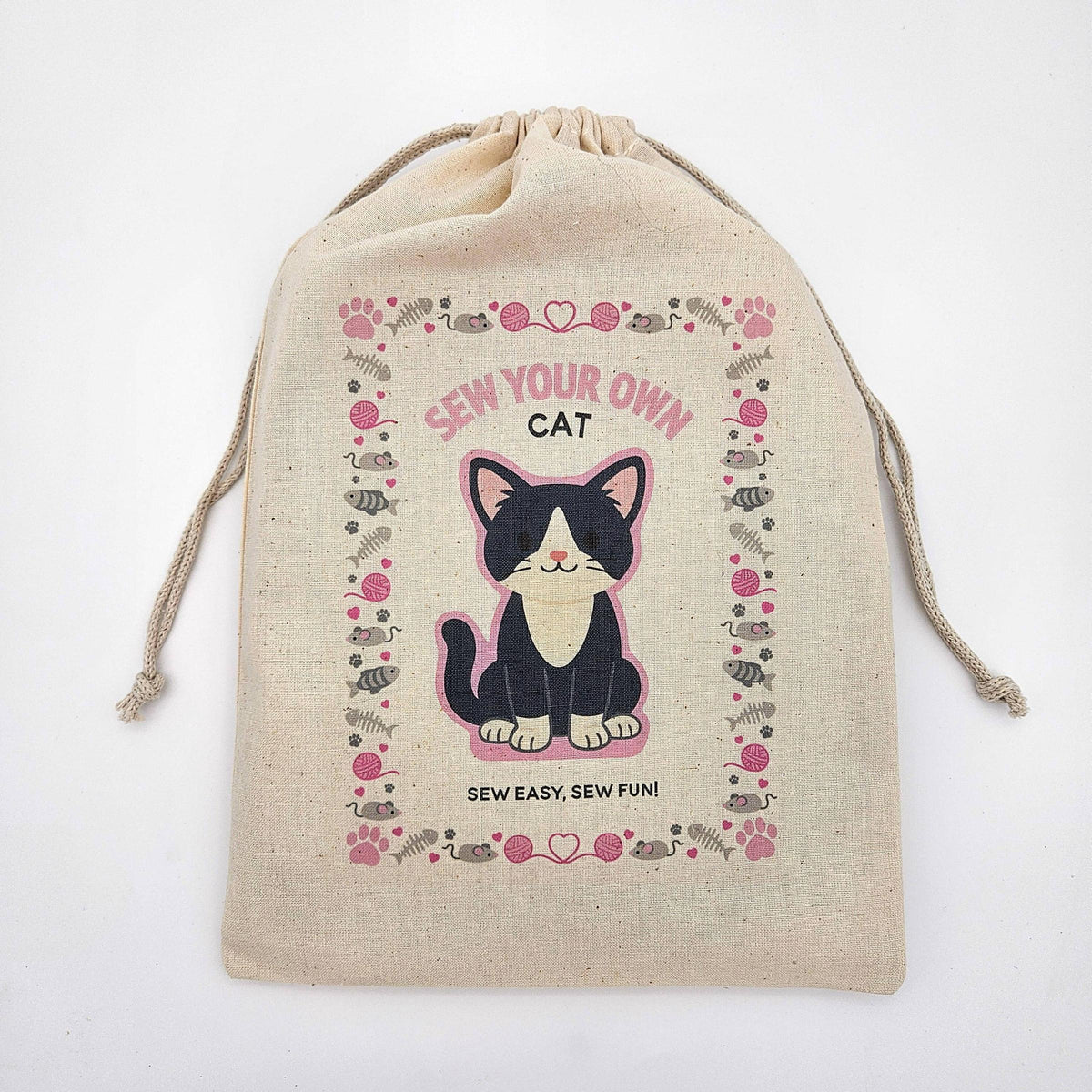 Nickwilljack-Sew Your Own Cat Complete Kit - Tuxedo Cat-sewing kit-gather here online