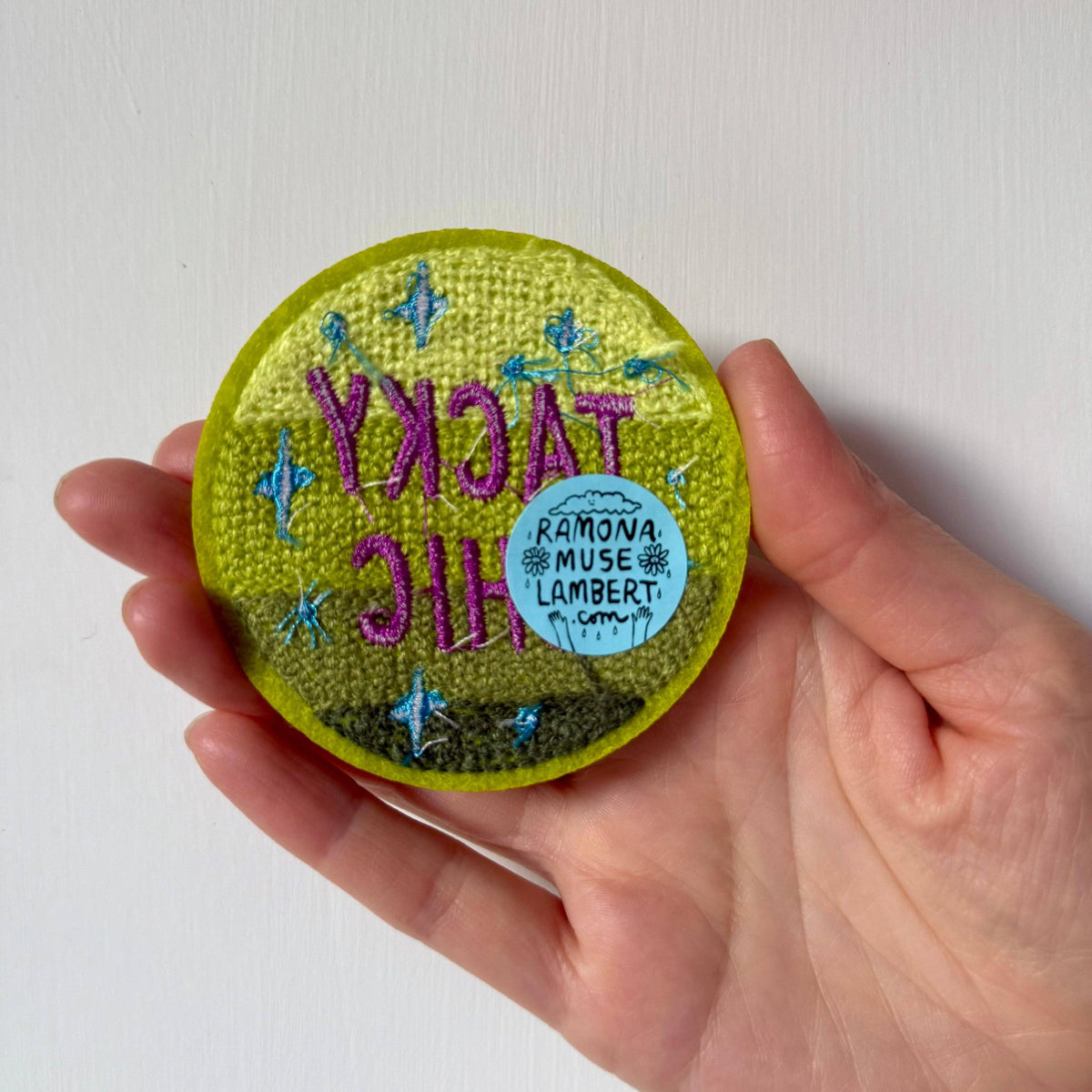 Ramona Muse Lambert-Tacky Chic Fuzzy Chenille 3" Embroidered Patch-patches + pins-gather here online
