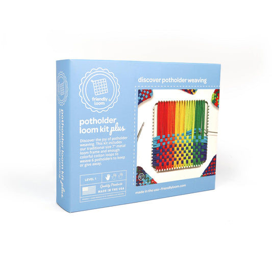 Friendly Loom-7" Potholder Loom Plus Kit - Traditional-craft kit-gather here online