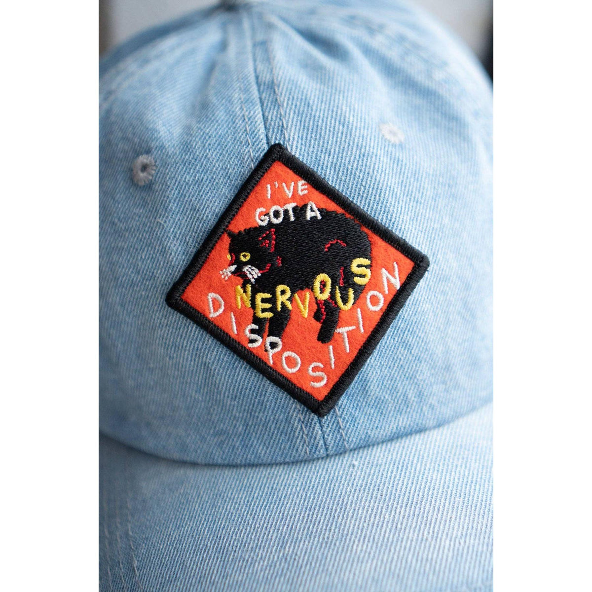 Stay Home Club-Nervous Disposition - Felt Sticky Patch-patches + pins-gather here online