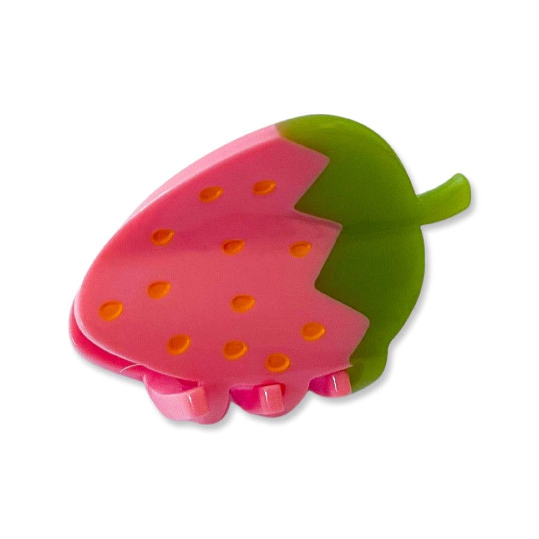 Jenny Lemons-Mini Pink Strawberry Hair Claw-accessory-gather here online