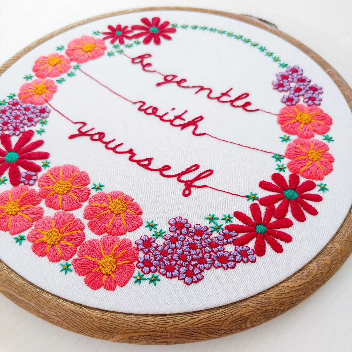 CozyBlue-Be Gentle With Yourself Embroidery Kit-embroidery kit-gather here online