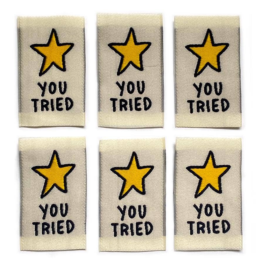 Shelli Can-You Tried Labels Pack of 6-sewing notion-gather here online