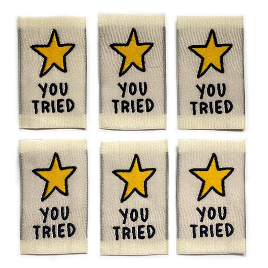 Shelli Can-You Tried Labels Pack of 6-sewing notion-gather here online