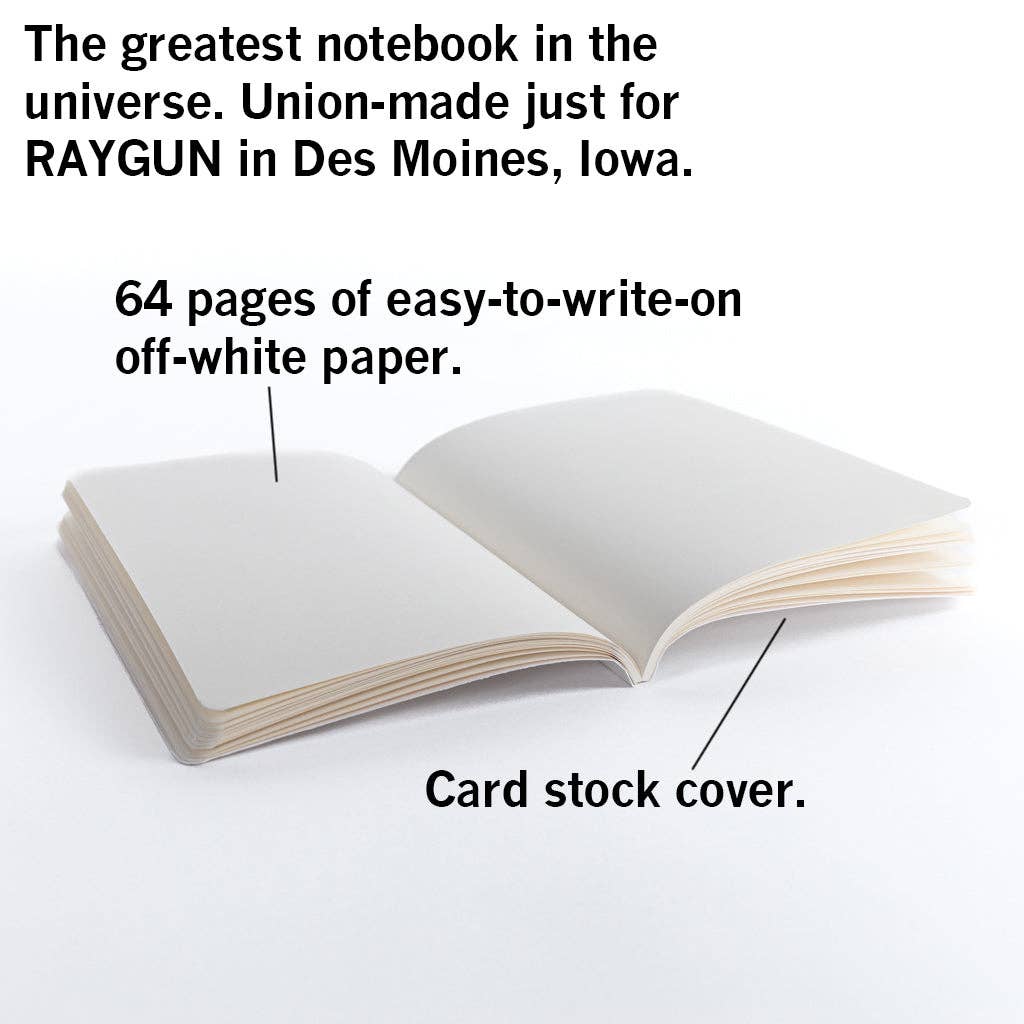 RAYGUN-Smut Curved Logo Notebook-journals-gather here online