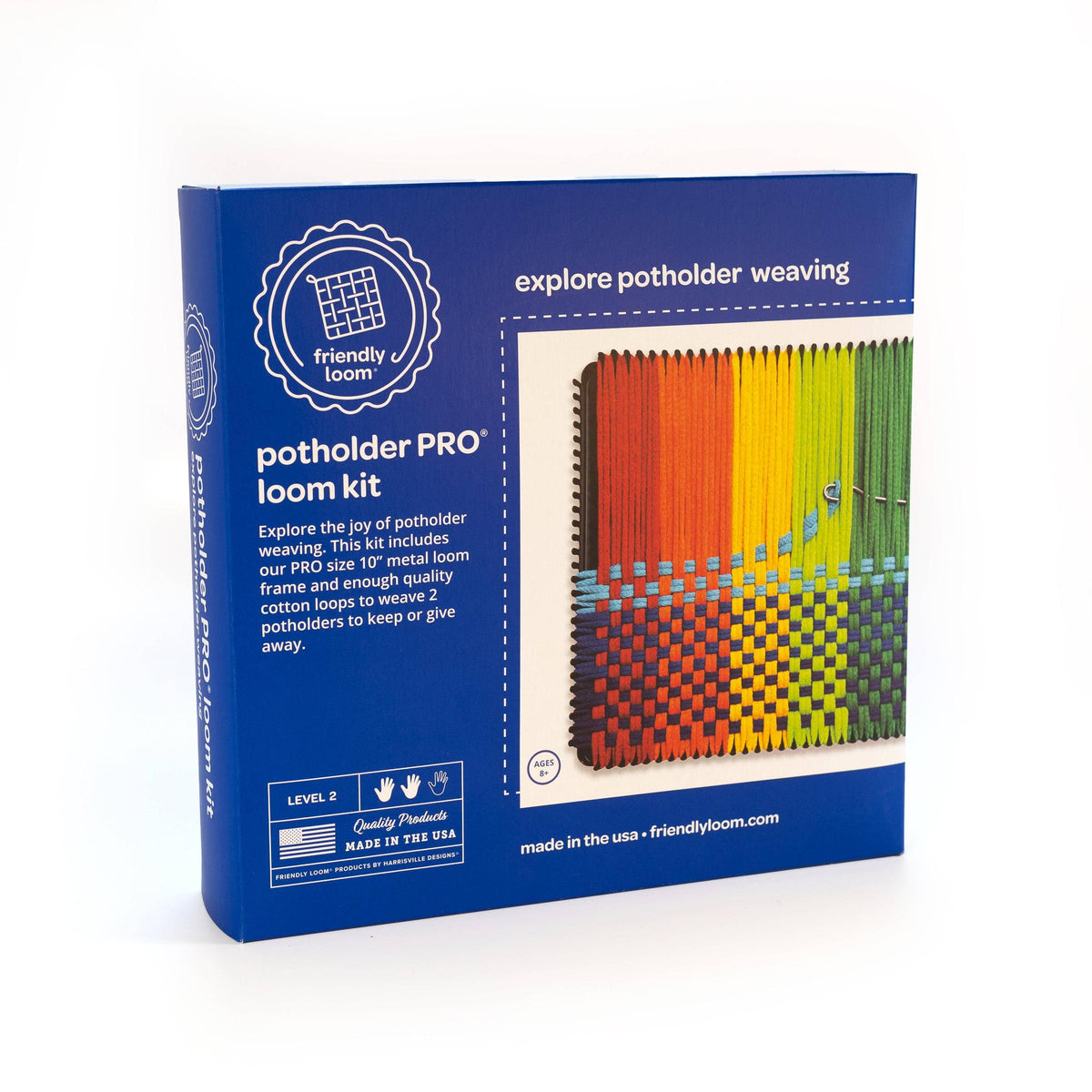 Friendly Loom-Potholder Loom Kit - PRO-craft kit-gather here online