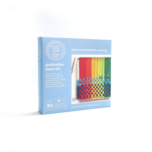 Friendly Loom-Potholder Loom - Traditional 7"-weaving loom-gather here online