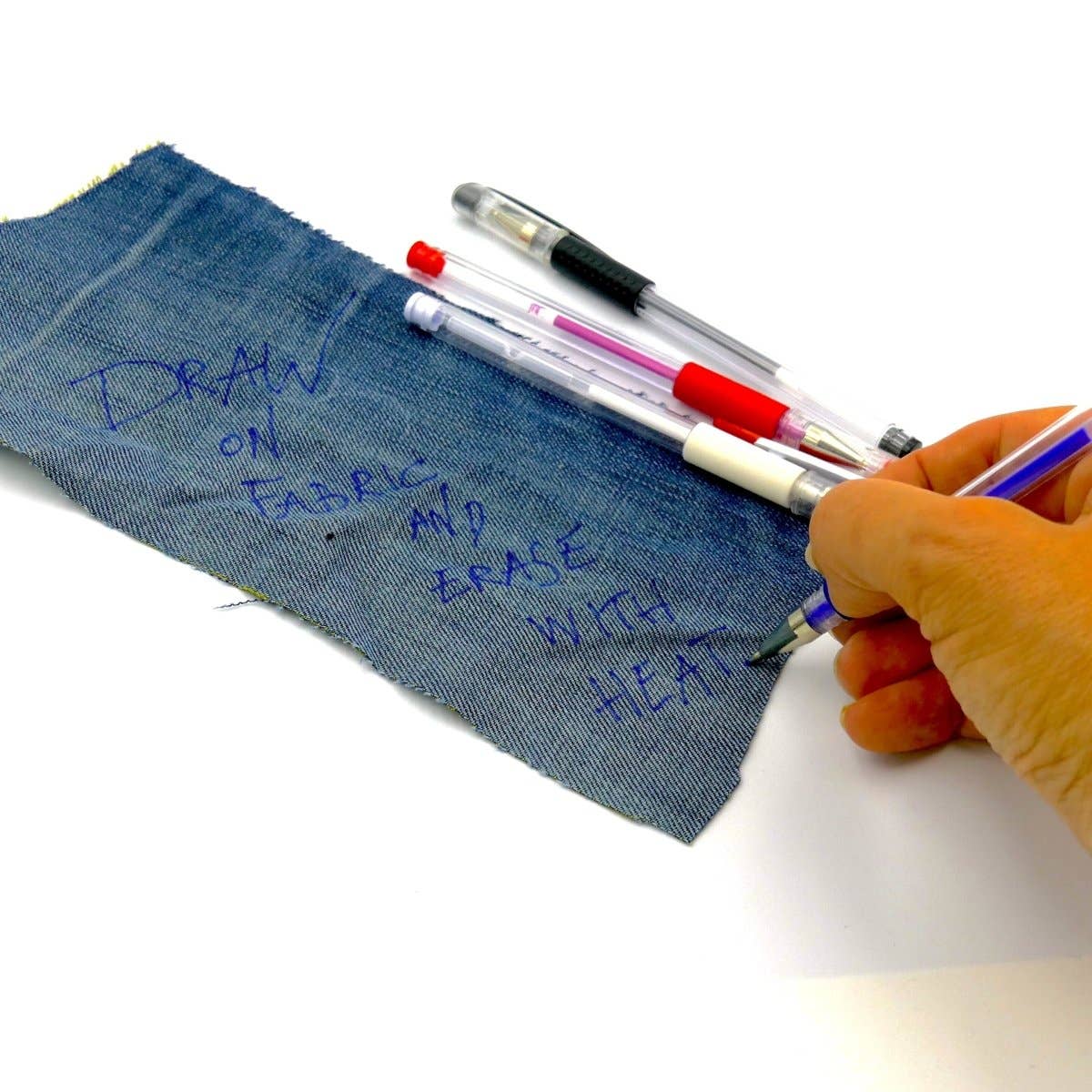 Madam Sew-Heat Erasable Fabric Marking Pens - 4 Colors Set with Refill-sewing notion-gather here online