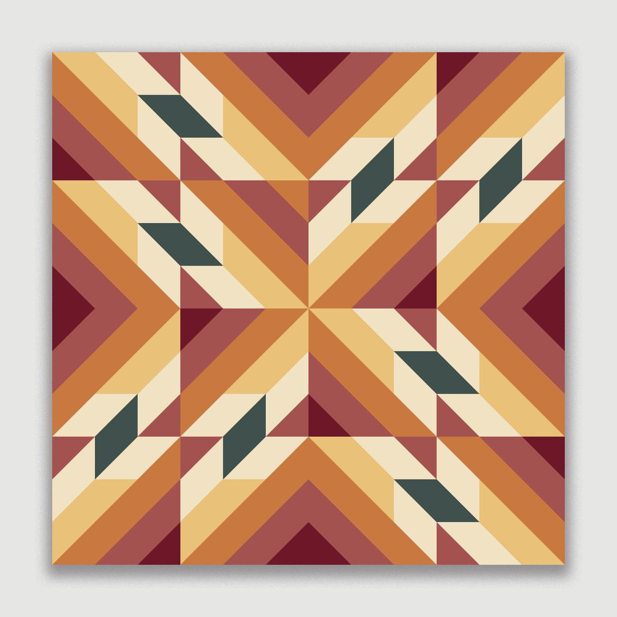 The Blanket Statement-Star Lake Paper Pattern-quilting pattern-gather here online
