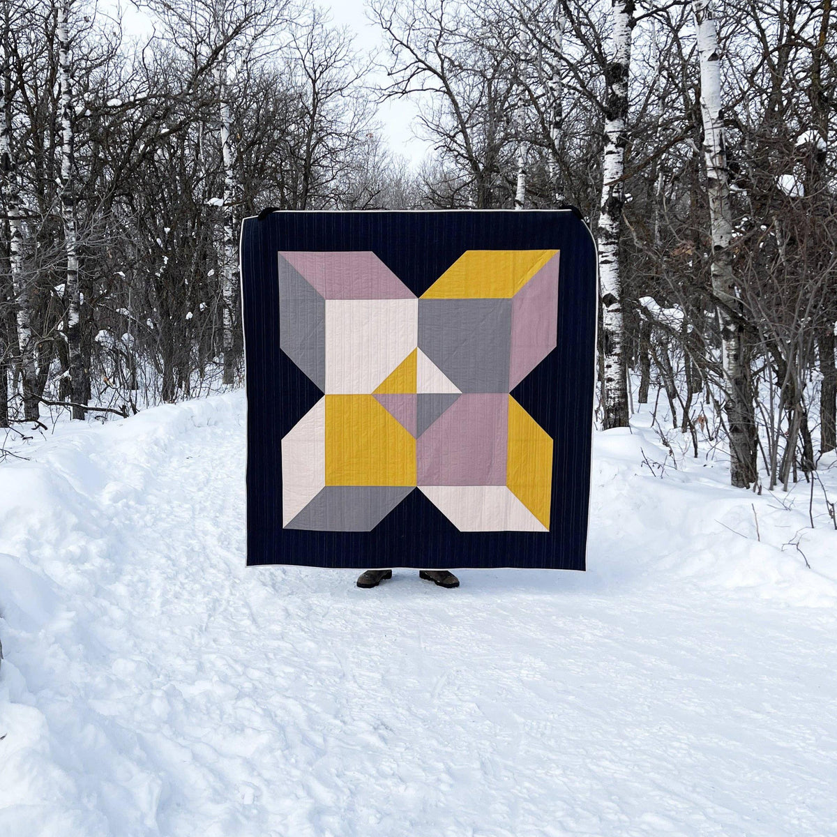 The Blanket Statement-North Cross Paper Pattern-quilting pattern-gather here online