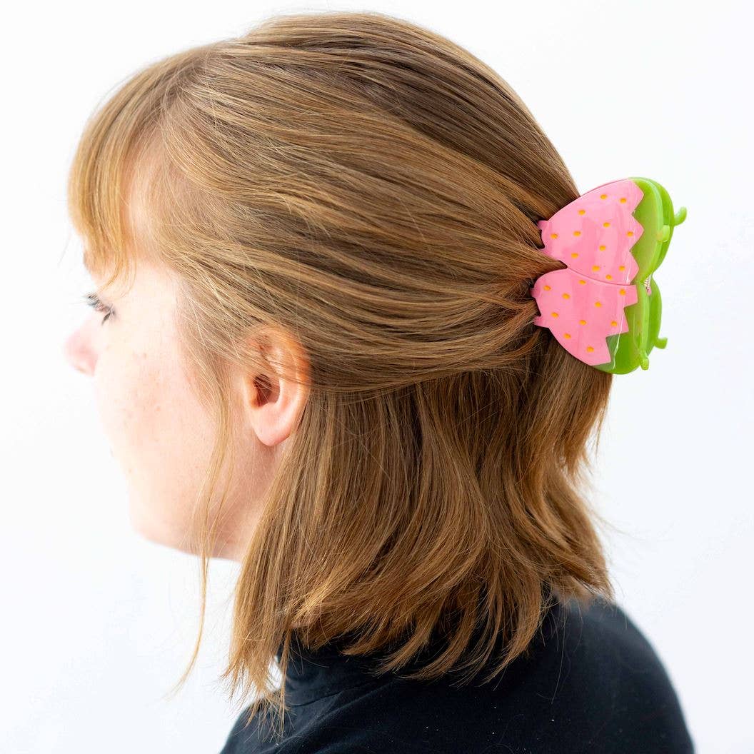 Jenny Lemons-Pink Strawberry Hair Claw-accessory-gather here online