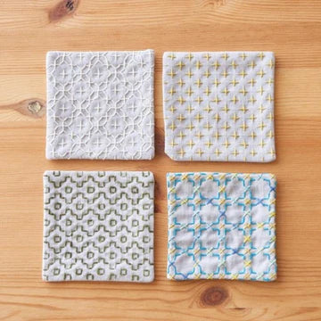 gather here classes-Embroidery Club - Sashiko - 4 sessions-class-gather here online