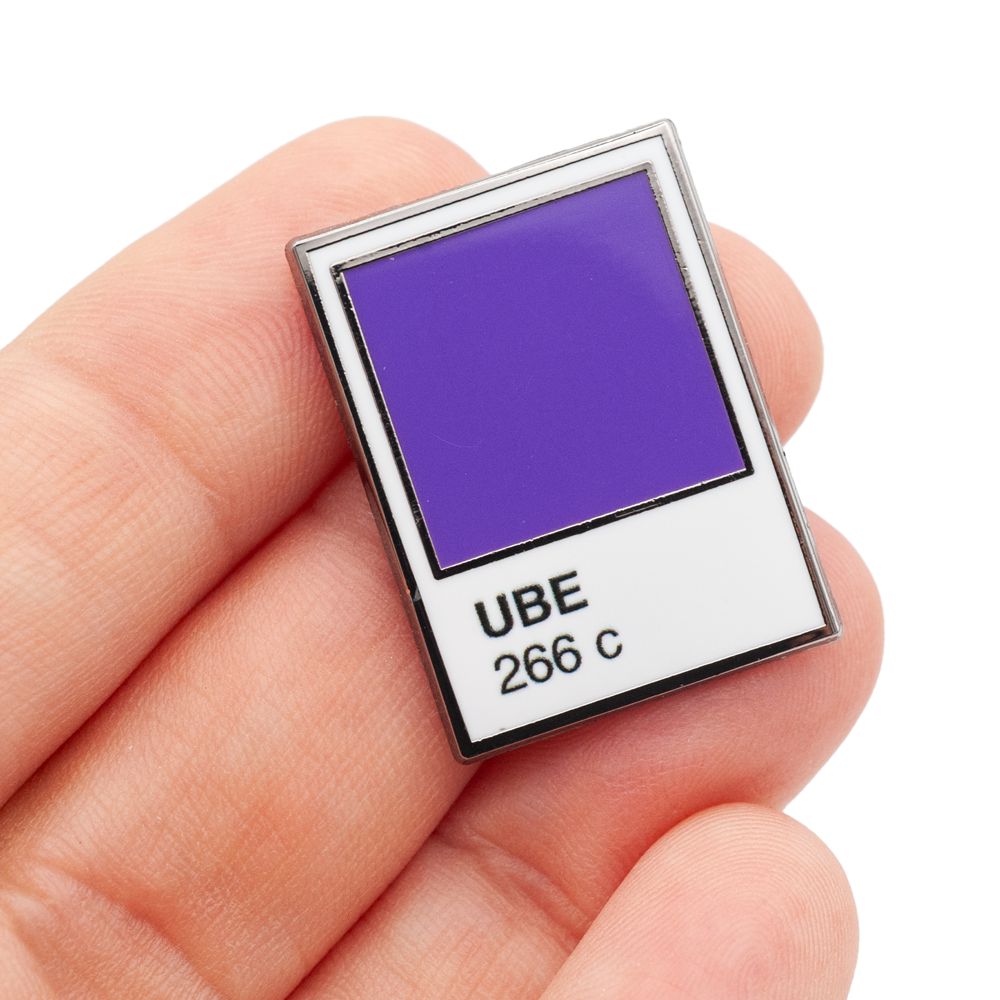 Little Shop of Pins-Ube Color Swatch Enamel Pin-patches + pins-gather here online