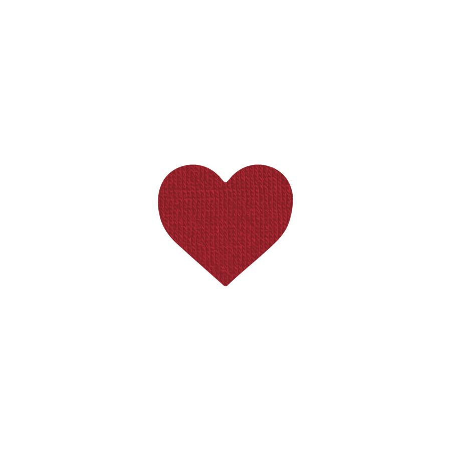 Noso Patches-Merino Heart Adhesive Patch - Red-patches + pins-gather here online