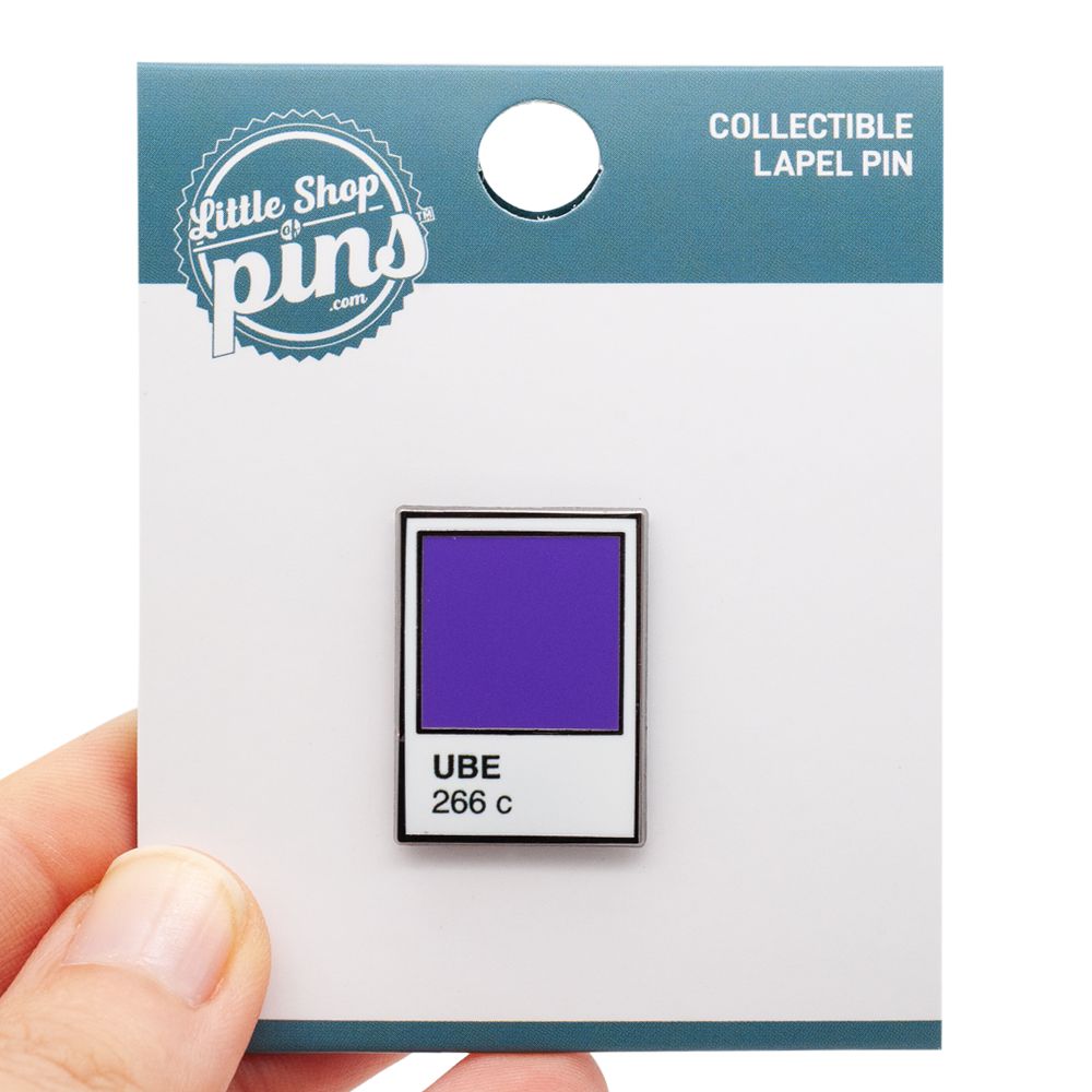 Little Shop of Pins-Ube Color Swatch Enamel Pin-patches + pins-gather here online