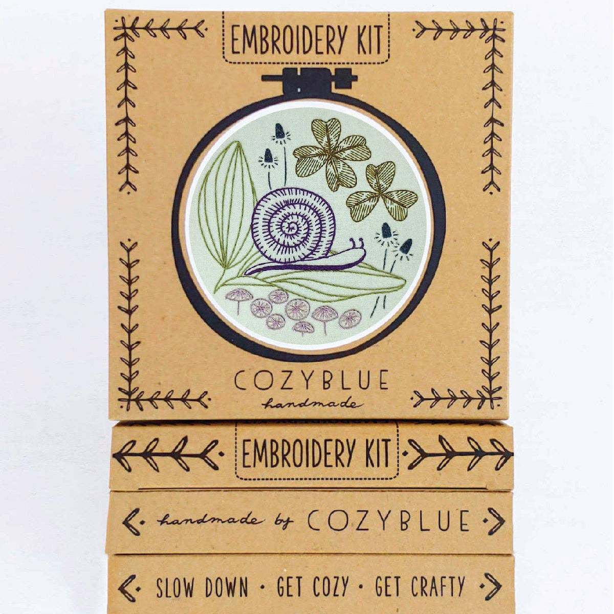 CozyBlue-Slow + Steady Embroidery Kit-embroidery kit-gather here online