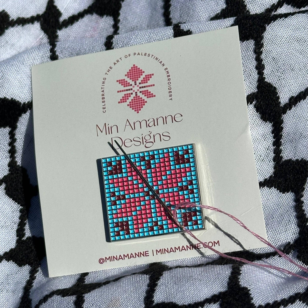 Min Amanne Tatreez Designs-Nijmat Beit Lahem Needle Minder-embroidery notion-gather here online