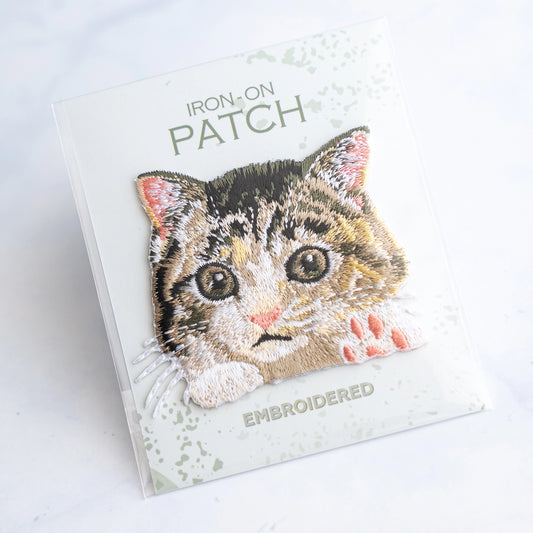 U PLUS INC-Calico Cat Iron-On Patch-patches + pins-gather here online