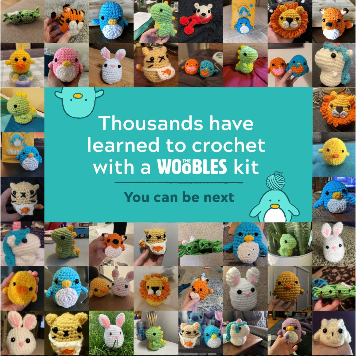The Woobles-My Melody™ Beginner Crochet Kit-knitting / crochet kit-gather here online