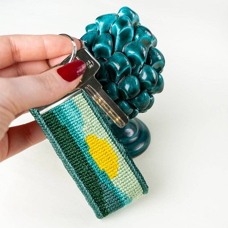 Unwind Studio-Green Mountain Key Fob Needlepoint Kit-xstitch kit-gather here online