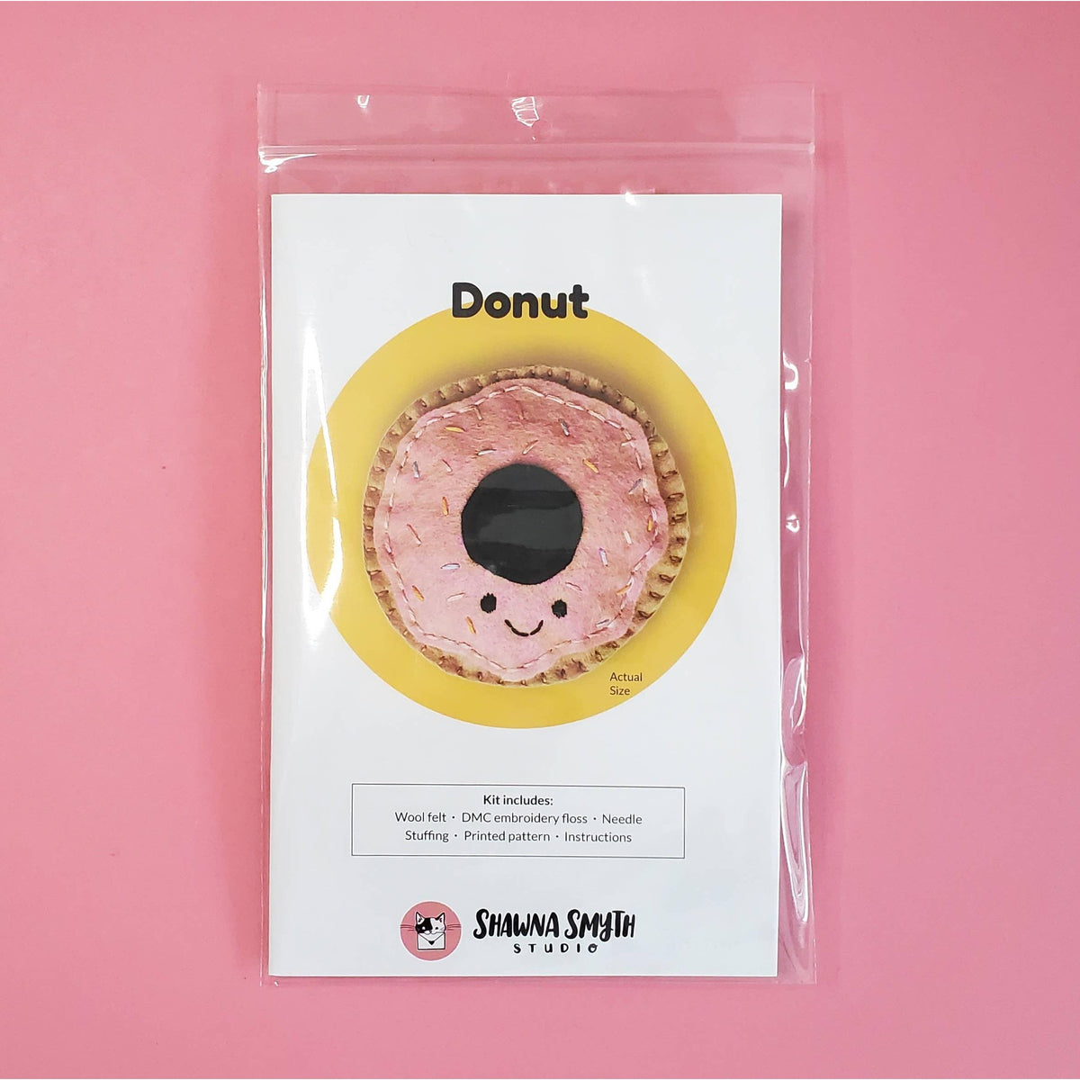 Shawna Smyth Studio-Donut DIY Felt Kit-sewing kit-gather here online