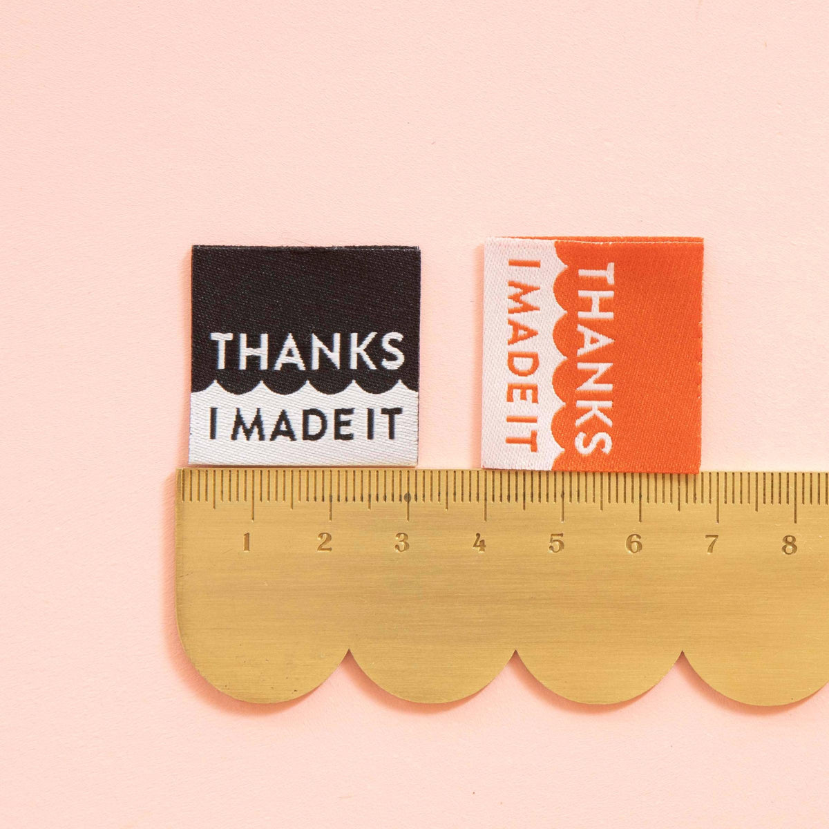 Sarah Hearts-Thanks I Made It Multipack Woven Sewing Labels-sewing notion-gather here online
