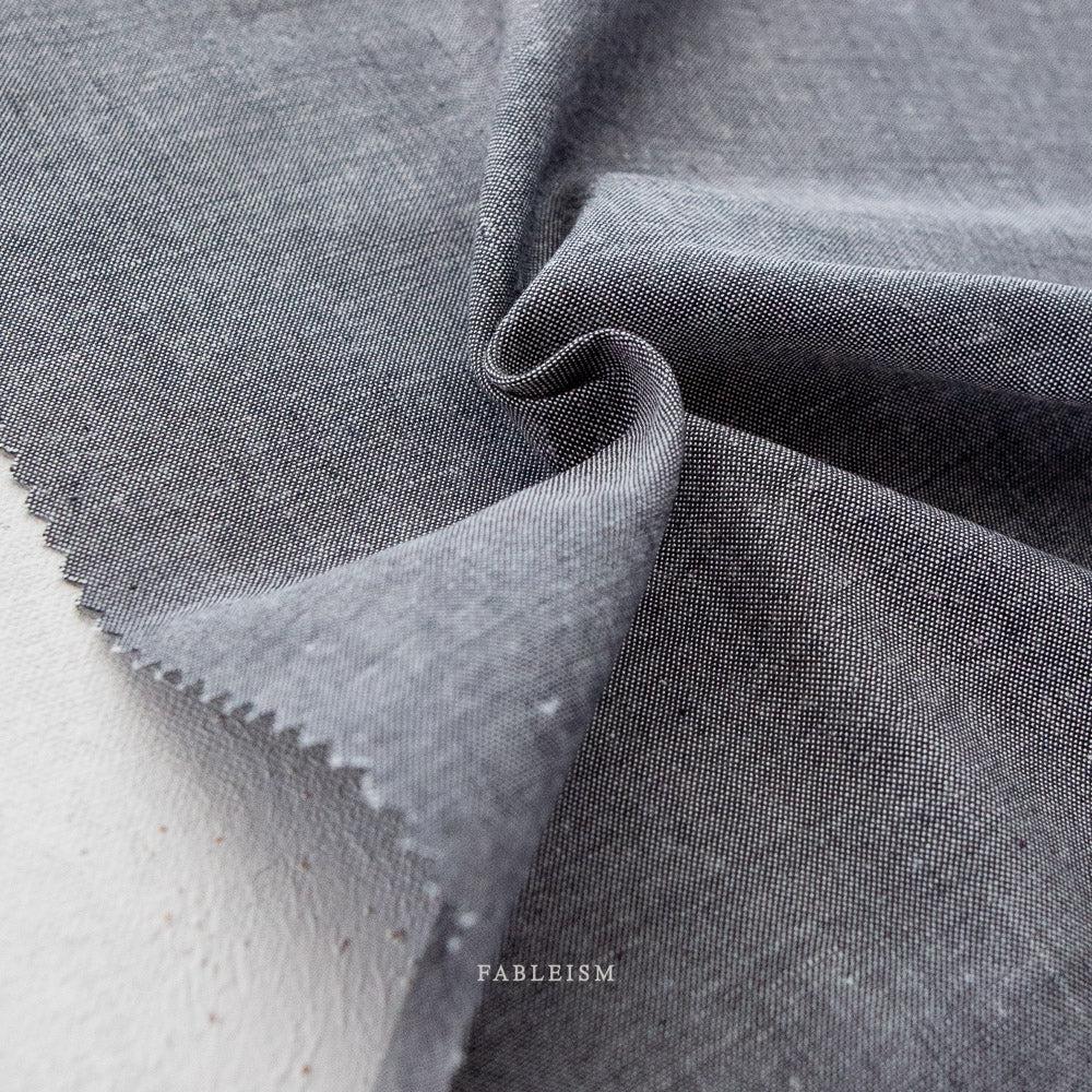 Fableism Supply Co-Everyday Chambray-fabric-Obsidian-gather here online