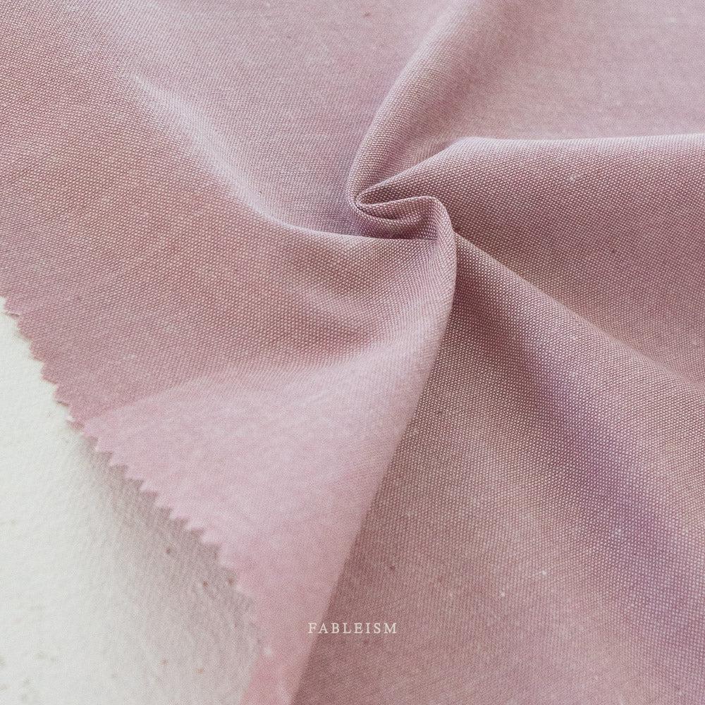 Fableism Supply Co-Everyday Chambray-fabric-Mellow Mauve-gather here online