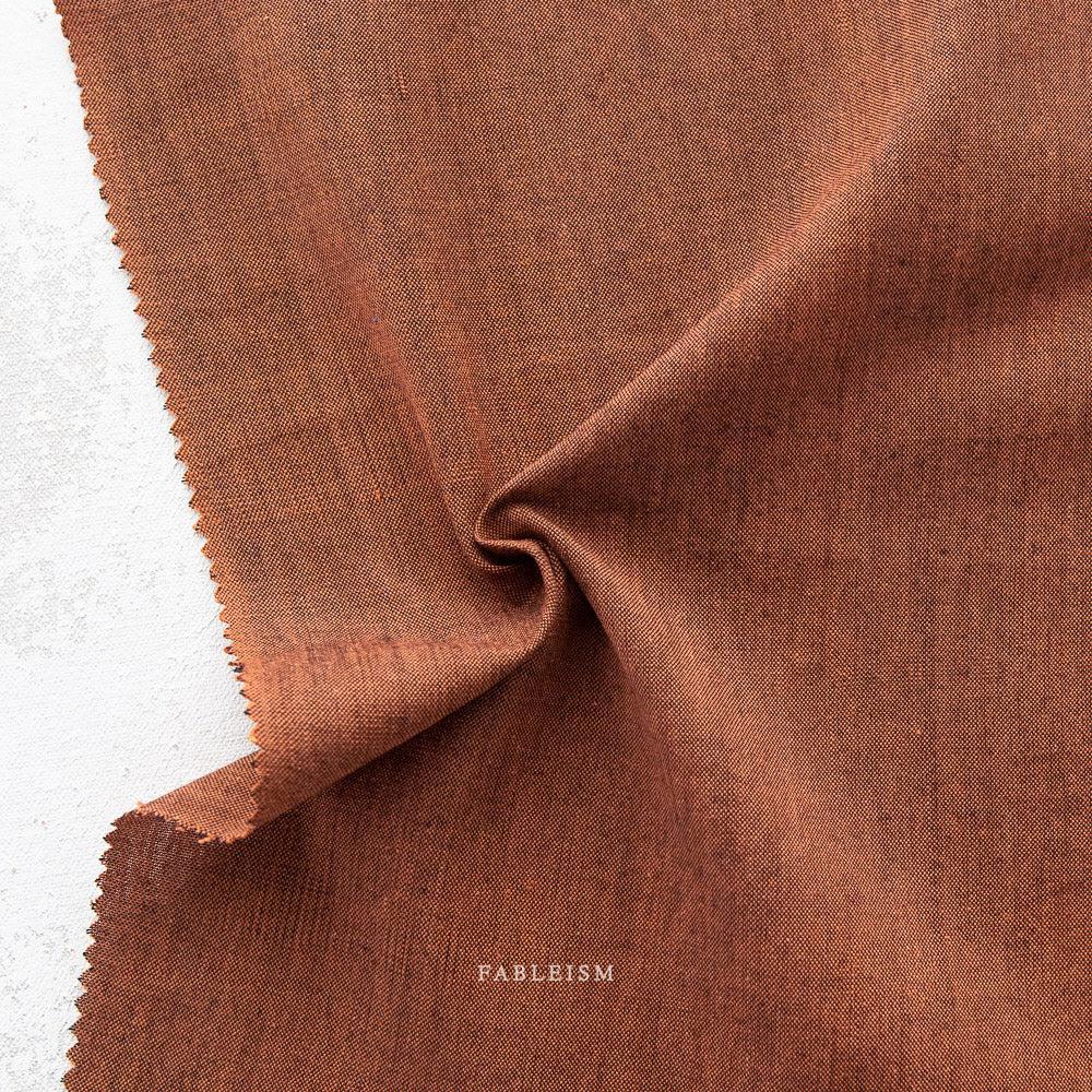 Fableism Supply Co-Everyday Chambray Nocturne-fabric-Cinnabar-gather here online