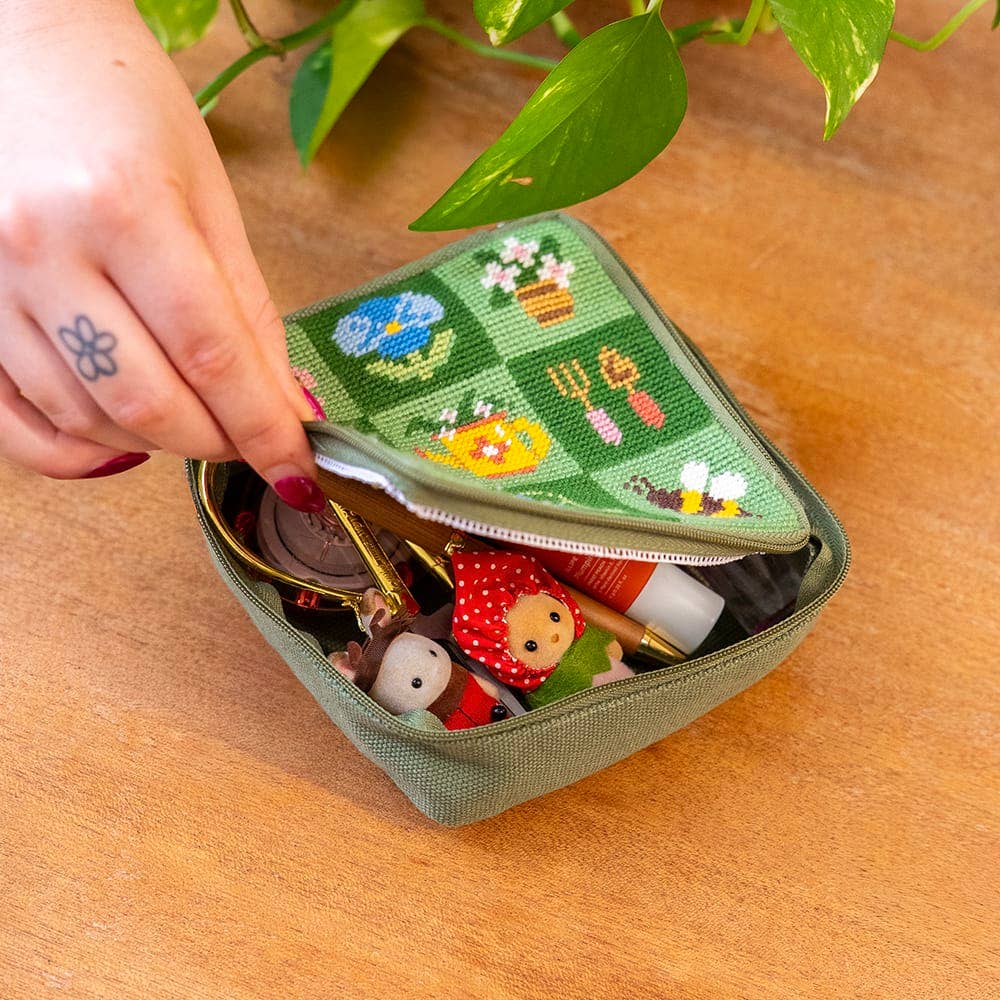 Craft Club-Garden Charms - Needlepoint Pouch Kit-craft kit-gather here online